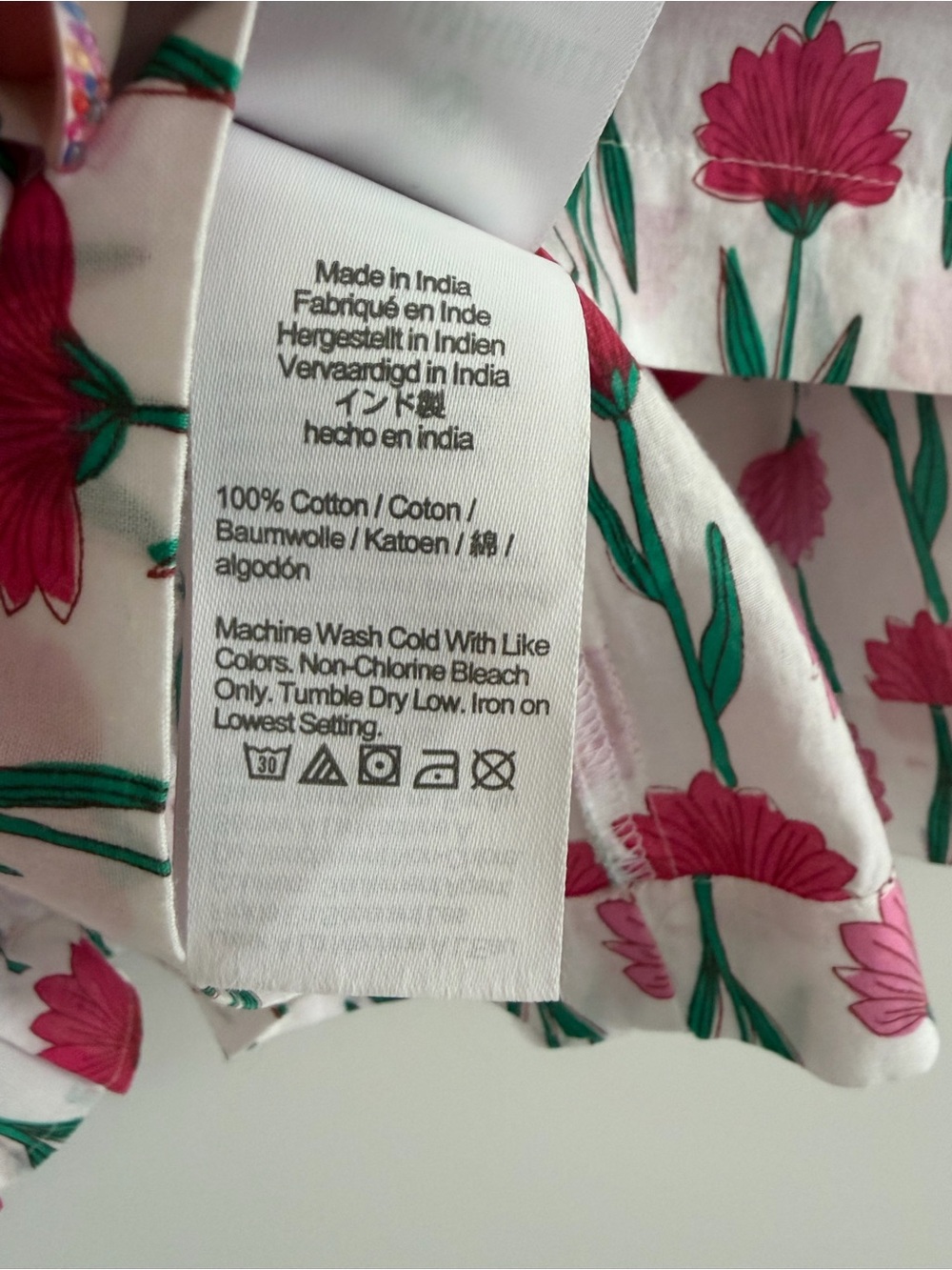J. Crew Factory blouse with Pink Floral Print - Picture 6 of 6